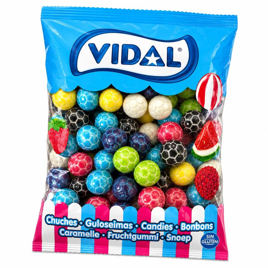 Balones de Futbol de Chicles Vidal Golosinas (1KG) - 1 UNIDAD - Ver 1