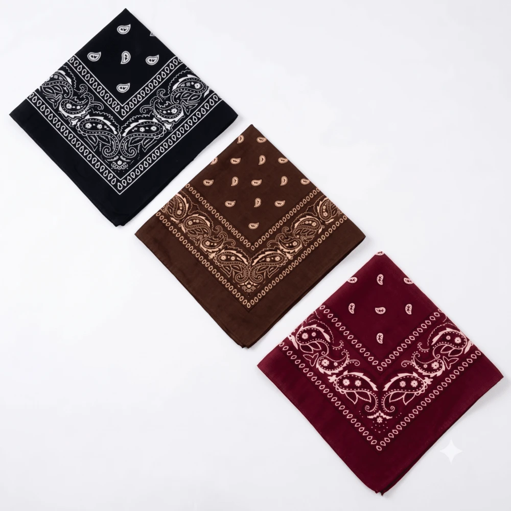 Premium Printed Bandana Scarf - Classic Style And Total Versatility - Kit de 3 unidades_P.M.VI - Ver 1