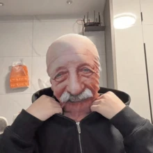 1pc Hyper-Realistic Old Man 3D Face Mask, Halloween Prank Prop, Party Costume Role Play Fun Mask, Holiday Atmosphere Decoration Ornament, Creative Gag Toy; Elastic And Breathable Fabric, Suitable For Masquerade, Theme Party, Short Video Shooting, Essential Item For Clown Lovers, Brings Endless Joy And Surprise, Great Birthday Gift, Suitable For Halloween, Theme Party, Home Decor, Scene Atmosphere Arrangement, Bedroom Room Decoration, Halloween, Holiday Essential, Gift For Men, Halloween Decoration - Multicolor - View 9