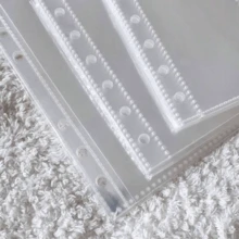 20/30/50 Pages/40 Sheets/Pack A6/A7/M5/A8 Thickened Card Album, Minimalist Transparent Inner Pages, Replaceable Inner Pages, Suitable For Loose-Leaf Photo Album Sticker Book, 3D Sticker Book Spare Plastic Inner Pages, Sticker Notebook Loose-Leaf Binder, Made Of High Transparency PP Material, With Protective Film, Can Be Used For Sticker Making, Sticker Book Making, Photo Cards, Office Notebook Storage Supplies, Small Card Storage Bags, Collection Albums, Back To School Season, Teacher Gifts, Back To School Gifts - Inner Pages - View 7