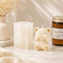 Zhonghui Mold 3D Cute Teddy Bear Silicone Mold, Animal Bear Candle Mold For DIY Scented Candles, Resin, Soap, Plaster, Handmade Gift And Home Decor Crafts - Animal - View 5