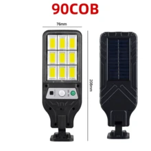 10000 Lumens High Power LED Solar Light Waterproof Outdoor LED Garden Path Light With Motion Sensor Wall Light Remote Control Garage Light - Black - View 9