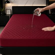 100% Waterproof Mattress Protector With All-Around Elastic - All Sizes - 紅色 - 查看 1