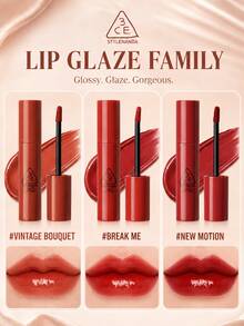 3CE Water Glow Lip Gloss #BREAK ME 5g, High Pigment, Buildable, Hydrating Without Drying, Brightens Complexion For Yellow Skin Tones - #BREAK ME - View 4