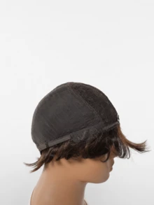 Wig Pixie Pendek Wanita, Wig Berlapis Cokelat Tua dengan Poni Penuh, Tampilan Alami dan Menawan, Jaring Rambut Bernapas, Serat Tahan Panas, Lembut dan Ringan, Tidak Licin dan Nyaman, Cocok untuk Pemakaian Sehari-hari, Bepergian dan Beraktivitas di Luar Rumah - Coklat - View 8