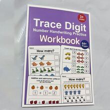 64-Page Engaging Math Workbook Featuring Transportation, Forest Animals, Marine Life, And Fruits/Plants, Suitable For Early Arithmetic Development - Multicolor - View 10