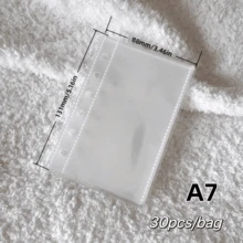 20/30/50 Pages/40 Sheets/Pack A6/A7/M5/A8 Thickened Card Album, Minimalist Transparent Inner Pages, Replaceable Inner Pages, Suitable For Loose-Leaf Photo Album Sticker Book, 3D Sticker Book Spare Plastic Inner Pages, Sticker Notebook Loose-Leaf Binder, Made Of High Transparency PP Material, With Protective Film, Can Be Used For Sticker Making, Sticker Book Making, Photo Cards, Office Notebook Storage Supplies, Small Card Storage Bags, Collection Albums, Back To School Season, Teacher Gifts, Back To School Gifts - Inner Pages - View 10