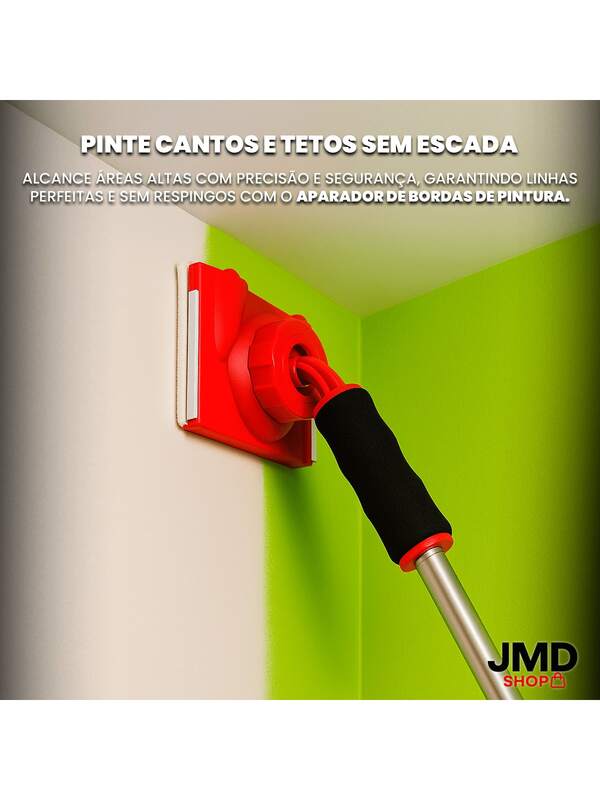 Aparador de Bordas de Pintura Cabo Ajustável Para Tetos e Paredes Elevadas.