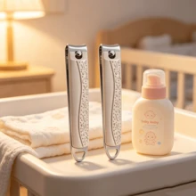 Zinc Alloy Embossed Nail Clipper With File, Large/Small Size Optional | 3D Relief Texture + Quenched Sharp Blade 2-In-1 Manicure Tool | 1pc/2pcs Optional, Non-Slip Durable Nail Care Set - Nail Clippers - View 15