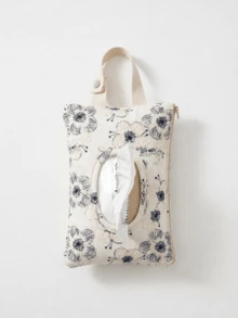 Tas Penyimpanan Tisu Gantung Bordir Elegan dan Lucu, Kotak Penyimpanan Tisu Motif Bunga dan Tanaman, Kotak Tisu, Kotak Penyimpanan Kertas Toilet Penting untuk Kamar Mandi dan Kamar Tidur, Kotak Tisu Mobil, Kotak Tisu Dekoratif - MultiWarna - View 6