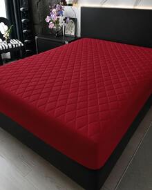100% Waterproof Mattress Protector With All-Around Elastic - All Sizes - 紅色 - 查看 5