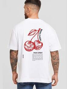 Playera casual hombre Playera% Algodón Peinado Con Temática Cerezas Cherry Para Uso Diario100% Cotton - Blanco - Ver 1