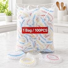 300PCS Disposable Elastic Bowl Covers, Stretch Food Covers For Plates, Bowls, Fruits, Salads And Leftovers, Clear Plastic Wrap Covers, Kitchen Storage Covers, Food Packaging Covers For Home, Picnic, Party And Daily Use - View 11