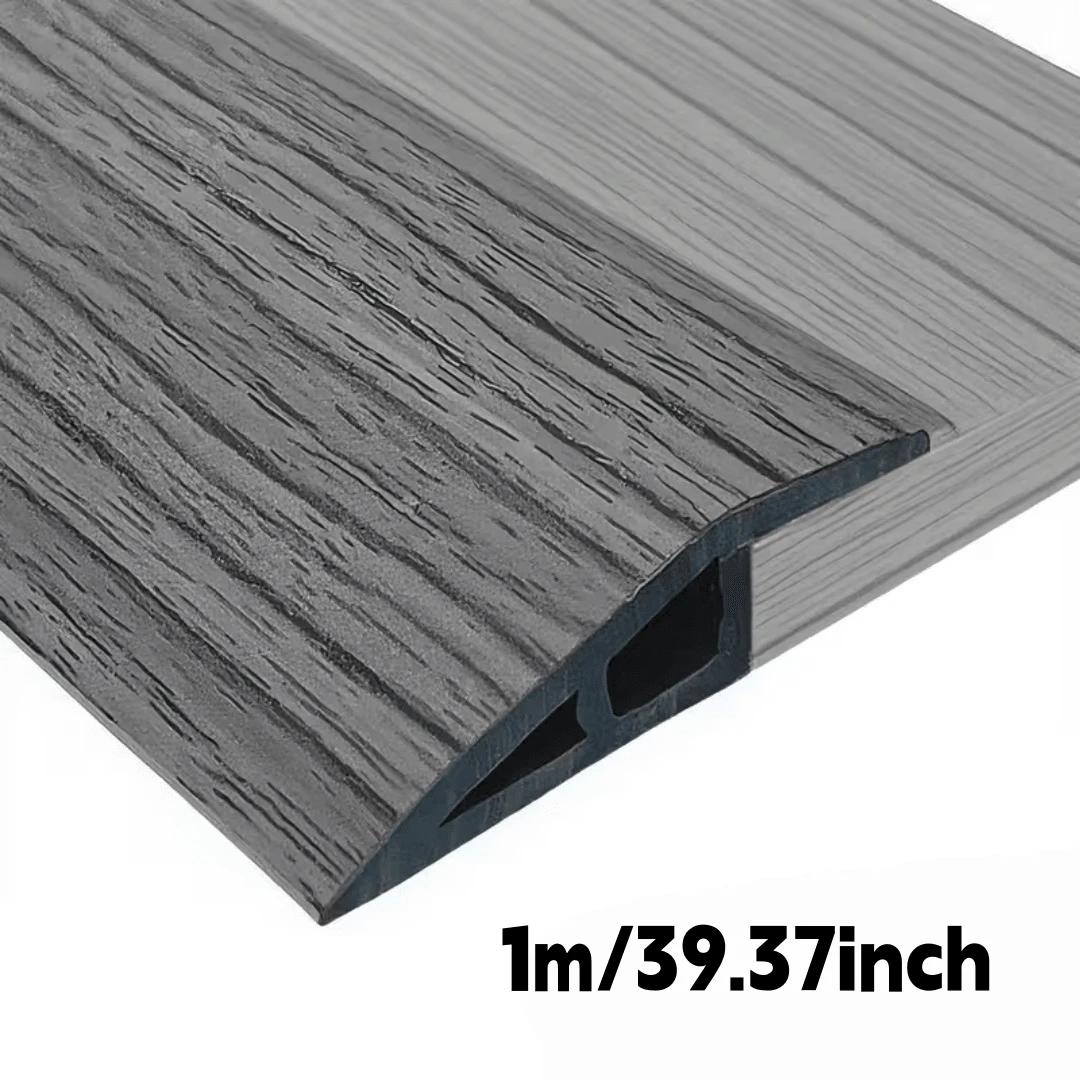 1pc 1m/39.37inch PVC Self-Adhesive Transition Strip - 1cm Height Difference Floor Transition Strip Width 5cm Sleek Design For Home And Office Decor