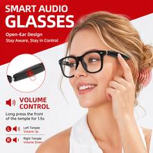 SENBONO AI Translation Smart Glasses Audio Glasses 100+ Languages Translation Smart Wireless Glasses Support Wireless Calls, Music Playback, Music Control, Camera Control, Voice Activation - View 7