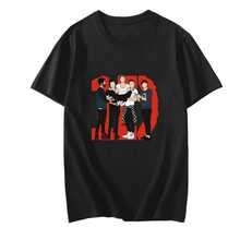 Unisex T-Shirt With  Print, Made Of High-Quality Cotton For Spring/Summer, Round Neck T-Shirt, Popular Retro Style - 黑色 - 查看 1