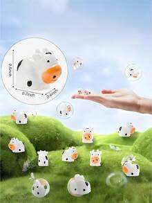 100/50/20/10/1pc Mini Cow Figurines, Suitable For Landscape House DIY Crafts, Fairy Garden Miniature Moss Landscape, Glass Containers, Potted Plants, Miniature Landscape Crafts, Garden, Car Interior, Party And Birthday Decorations - Multicolor - View 10