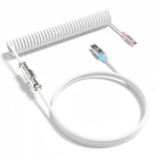 ATTACK SHARK Kabel Keyboard Melingkar MAMBASNAKE C01 Ultra RGB, Kabel Aviator USB-C Kustom Profesional untuk Keyboard Gaming, Desain Dual-Sleeved yang Stabil, 2m Type-C ke USB-A Hyper-Speed, Aviator Logam yang Dapat Dilepas untuk Gamer PC - View 15
