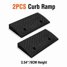 2PCS Plastic Ramp For Skateboards, Scooters And Small Wheels, Portable Practice Ramp For Curbs, Driveways And Outdoor Play Areas, Multiple Height Choices - A - View 11