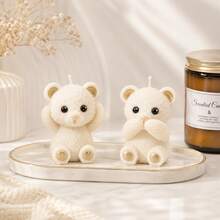 Zhonghui Mold 3D Cute Teddy Bear Silicone Mold, Animal Bear Candle Mold For DIY Scented Candles, Resin, Soap, Plaster, Handmade Gift And Home Decor Crafts - Animal - View 4