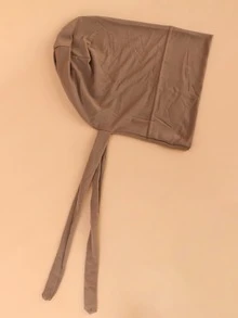 Tie-Up Headband Hat Suitable For Daily Wear - Khaki - View 3