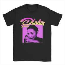 Camiseta de algodón Olivia Dean, tops de manga corta con cuello redondo, camiseta estampada - Negro - Ver 1