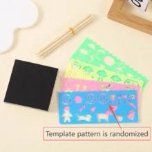 50張 DIY 魔幻刮畫紙,附5根竹棒,彩虹刮畫套組,生日、節日、萬聖節與聖誕節完美禮物 - A - 查看 13