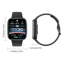 PANDA GTX20 Multi-Function Smart Watch, 1.85-Inch HD Screen, Pedometer, Multiple Sports Modes, Sleep Monitoring, Music Control, Remote Camera, DIY Watch Face, Stopwatch, Alarm, Calendar, Calculator, Bluetooth Calling, Message Notification, Suitable For Gifts/Sports/School And More - Black - View 3