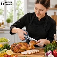 Scissors Professional Grade Scissors Kitchen Scissors Multi-Function Kitchen Scissors | Kitchen Accessories And Professional Tools, Ergonomic Handle, Ambidextrous, Perfect For Cutting Chicken, Fish, Meat - Scissors - View 2