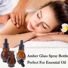 1pc Amber Glass Dropper Bottle, Gourd-Shaped Essential Oil/Perfume Refill Bottle With Glass Dropper, 20ml/30ml/50ml Tea-Colored UV-Protected Liquid Dispenser, Portable Leak-Proof Travel Accessory - View 4