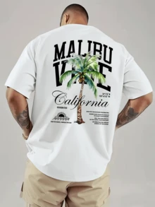 Printed Men's Round-Neck T-Shirt Made Of Pure Cotton, Casual And Versatile For Spring And Summer. - 魏斯 - 查看 3