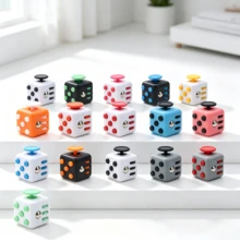 Dice Toy, Stress Release Anger Relief Toy, Anxiety Relief Finger Sculpture, ABS Vibration Toy, Creative Cute Fun Decoration, Multi-Color Sensory Toy Gift, Home Decoration, Birthday/Anniversary/Graduation/Party Gift, Home/Desktop - Multicolor - View 1