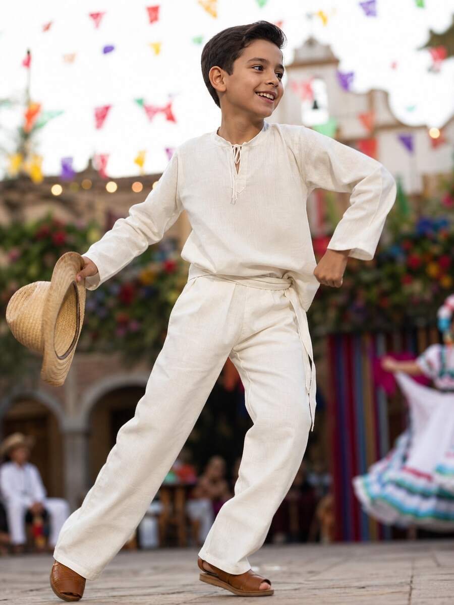 Tween Boys Suits - Beige - View 1
