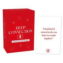 Deep Connection Couples Conversation Cards - Premium Quality Relationship Game For Date Nights, Bonding, Anniversary, Valentine's Day, Christmas & Romantic Occasions - View 3