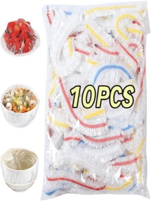 400PCS Plastic Wrap Covers Stretch Lid Bowl Protector Reusable Food Cover Dispenser Kitchen Gadget Mess-Free Easy Cover Durable Hygienic Compact Space-Saving No Waste For Home Picnic BBQ Travel - View 16
