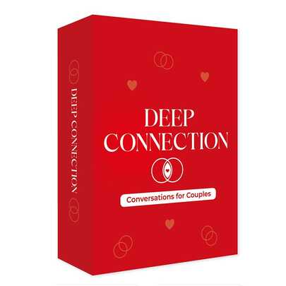 Deep Connection Couples Conversation Cards - Premium Quality Relationship Game For Date Nights, Bonding, Anniversary, Valentine's Day, Christmas & Romantic Occasions