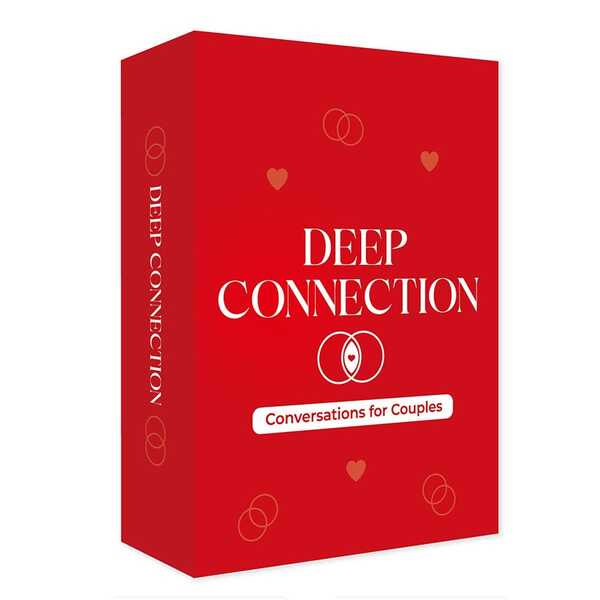 Deep Connection Couples Conversation Cards - Premium Quality Relationship Game For Date Nights, Bonding, Anniversary, Valentine's Day, Christmas & Romantic Occasions