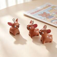 2/4pcs Cute Cartoon Brown Chihuahua Puppy Pendant Cartoon Animal Charm DIY Jewelry Making Accessories - Puppy Pendant - View 9