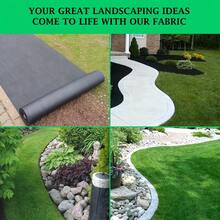 Heavy Duty Permeable Garden Fabric - Non-Woven Landscape Mat For Yard, Lawn And Flower Bed Beautification, Black, Durable PP Material, Easy To Install, Control And Soil Retention, Flower Bed Preparation | Non-Woven Fabric | Smooth Texture - Thickened - View 4