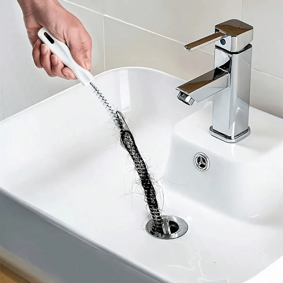 水管疏通器 排水管毛髮清除器 洗手槽清潔刷 水管疏通工具 清潔用品 水管清潔劑