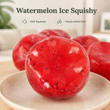 1PC Watermelon Smoothie Squishy Toy, Realistic Food Texture Soft Stress Relief Toy, Watermelon Smoothie Squishy, Watermelon Squishy, Smoothie Squishy, Realistic Food Squishy, Soft Squeeze Toy, Stress Relief Fingertip Toy, Ice Feeling Squishy - Multicolor - View 12