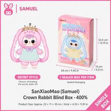 3個小髮 Samuel Crown 兔子盲盒娃娃系列 可愛裝扮娃娃驚喜盲盒 隱藏版隨機抽 生日禮物 女孩收藏飾品 桌面裝飾娃娃公仔 [非毛絨填充] - 彩色 - 查看 10