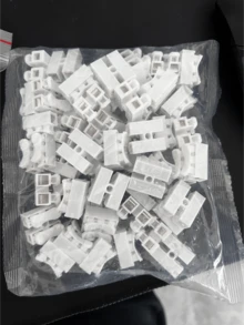 50 piezas de conectores de cable surtidos, conectores de cableado rápido, conectores de inserción, conectores de luz LED de 2 pines retardantes de llama, terminales de engaste rápido CH-2 de 2 posiciones, terminales de abrazadera de cable con bloqueo automático, herramientas de cableado - CH-2 - Ver 9