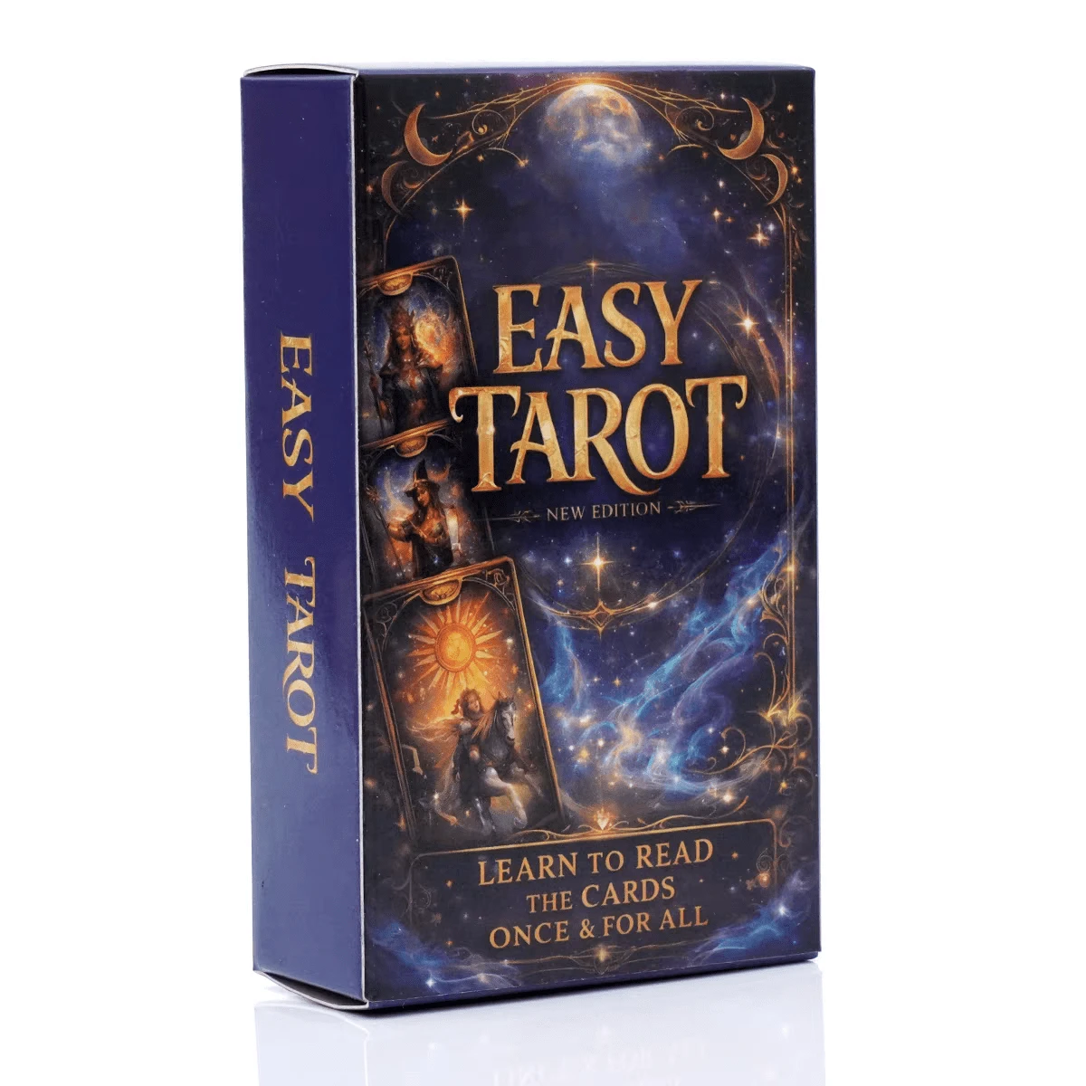 Easy Tarot Deck For Beginners, Card Game,78 Cards,New Edition Learn To Read Cards Kit, Classic Fortune Telling Game For Divination,Party Game Prop - Multicolor - View 1