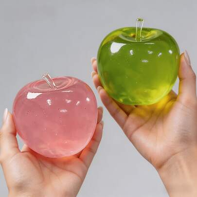 1/2pcs Maltose Apple Squishy Stress Relief Toy, Slow Rebound Release, Soft And Chewy, Relieves Stress And Anxiety, Suitable For Birthday Gifts, Classroom Rewards, Party Favors, Stocking Stuffers And Collectibles