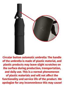 Extra Large Windproof Automatic Umbrella - Portable Waterproof Folding Business Umbrella, Dual-Use For Sun And Rain - Ideal For Outdoor Activities And Daily Use (Can Customize Umbrella Fabric, Umbrella Ribs Color, English Letter Pattern Design, Button Shape And Color) - Multicolor - View 9