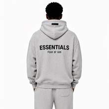 Fear Of God Essentials Pullover Hoodie Dark Oatmeal (SS22) Unisex - Dark Oatmeal - View 5