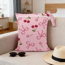 Bolsa de lavandería lavable a máquina húmeda/seca, bolsa de lavado de trajes de baño, bolsa de almacenamiento de viaje grande, bolsa de almacenamiento para exteriores, adecuada para viajes, exteriores, gimnasio, natación, yoga, bolsa de almacenamiento de ropa sucia - Rosa - Ver 5