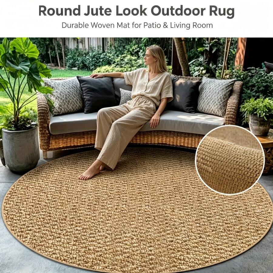 1pc Vintage Pineapple Pattern Round Rug, Nordic Minimalist Anti-Slip Stain-Resistant Washable Durable Easy To Clean Indoor/Outdoor Doormat, Balcony Patio Entryway Garden Entrance Cute Home Decor Mat, Home Accessory Holiday Gift