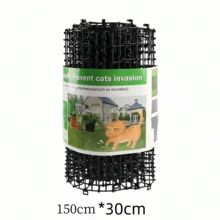 30cm Wide X 150cm Long, Black, Best-Selling Anti-Cat Rolling Mat, Cat Repellent Spike Mat, Balcony/Roof Anti-Pet Stepping Mat, Pet Supplies. - one-size - View 11